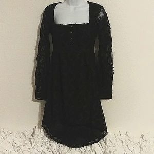 Lip Service Blacklist Black Lace Dress Size Small Gothic Pirate Cosplay Rare